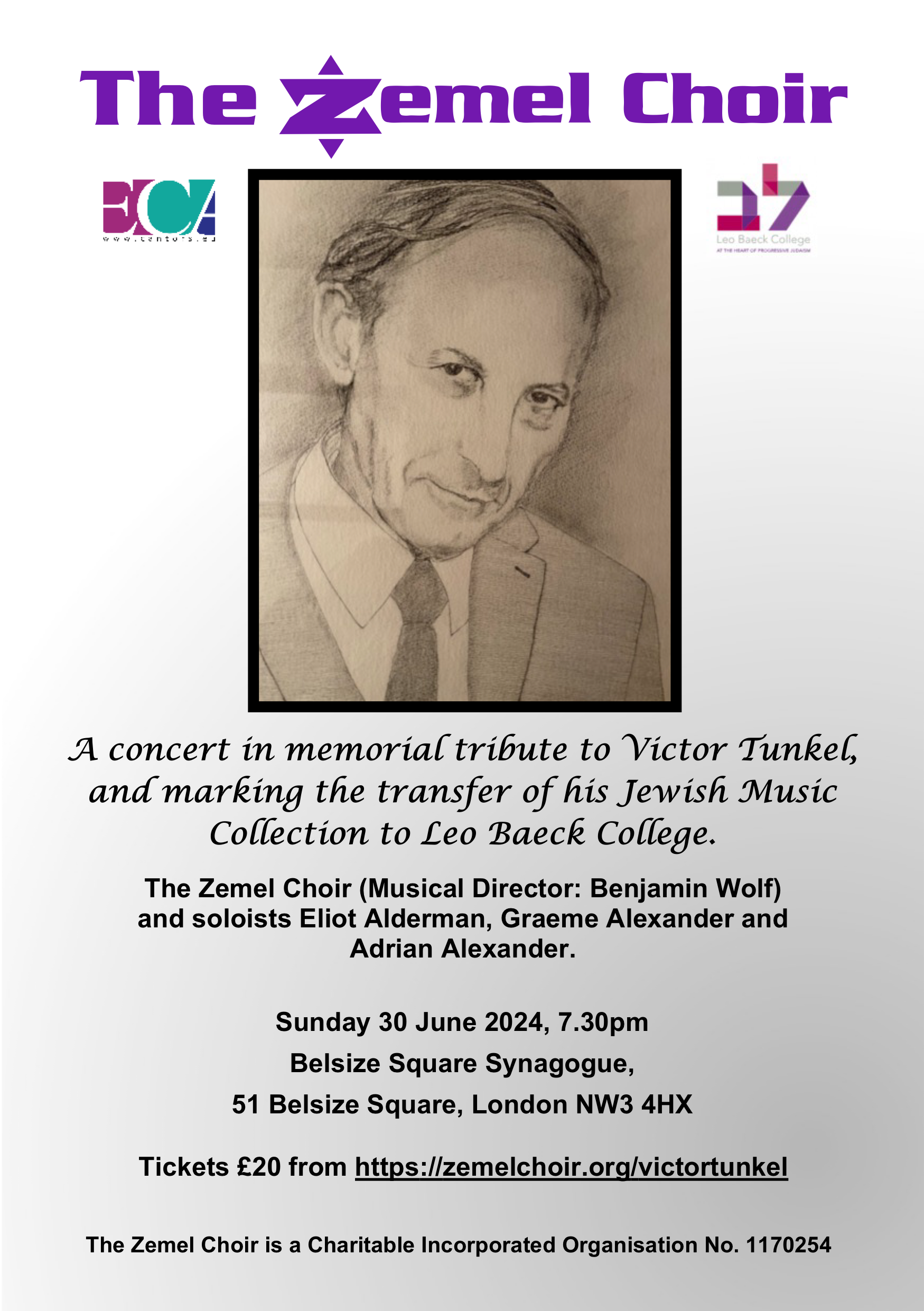 Concert to celebrate the inauguration of the Tunkel Collection